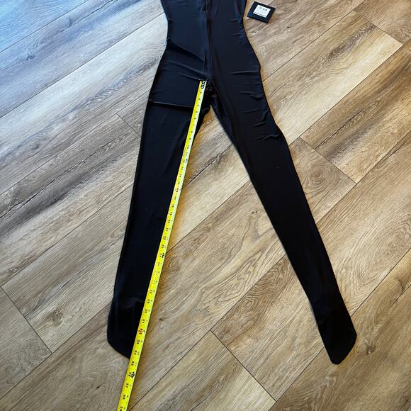 NORMA KAMALI Women's Sleeveless Catsuit With Footsie Size XXS/32 In Chocolate - Picture 10 of 15